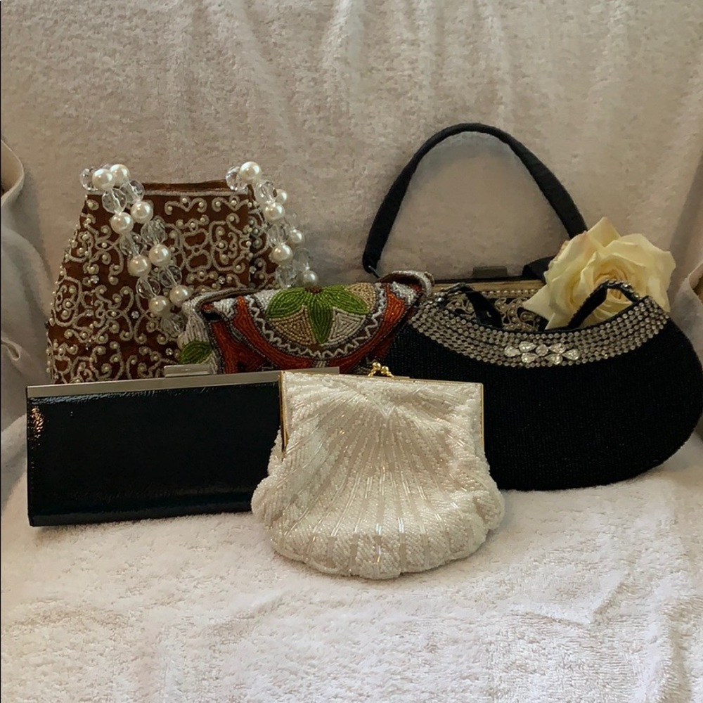 Six miscellaneous hand bags